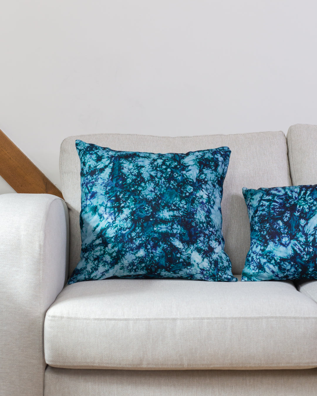 Bluescale Crack Print Cushion | Pillow