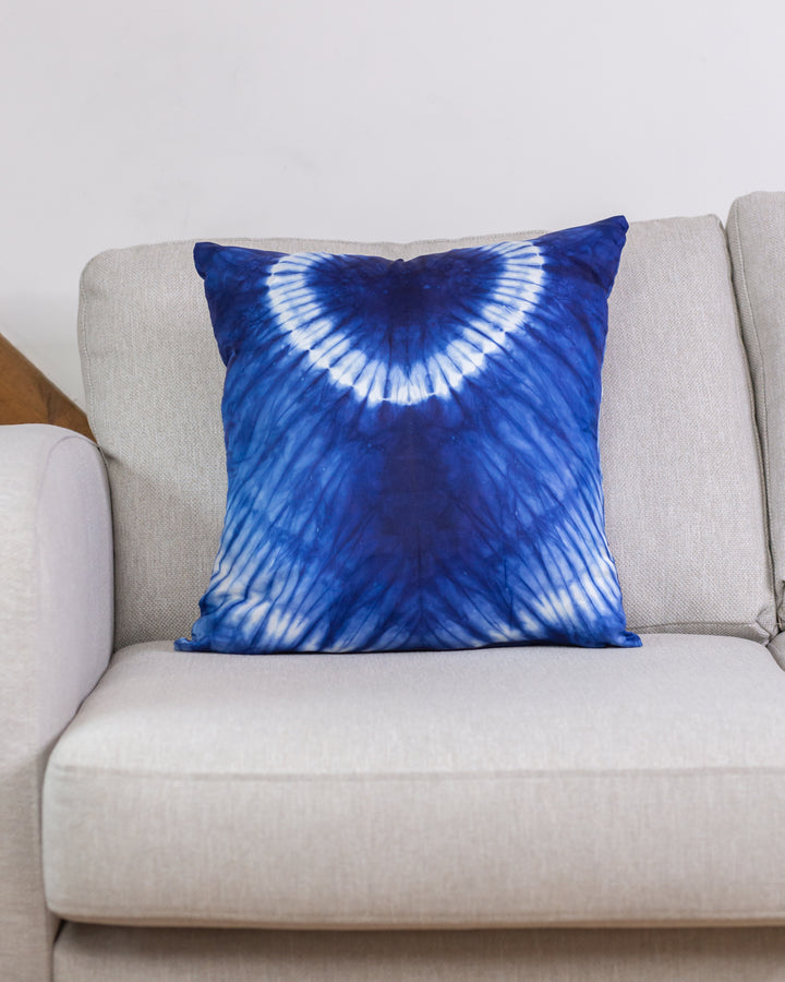 Blue Tie Dye Cushion | Pillows