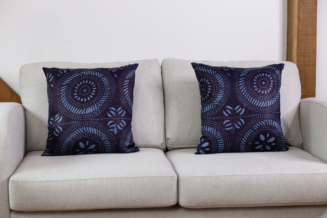 Adire | Indigo Dye Cushion | Pillow