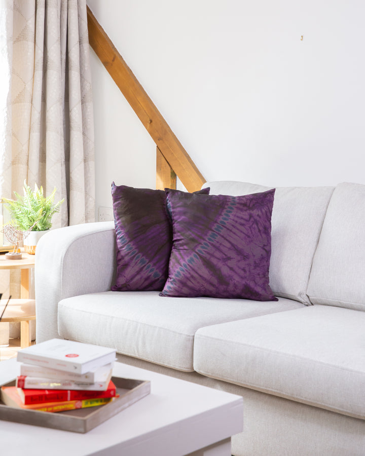 Purple Tie Dye Cushion | Pillows