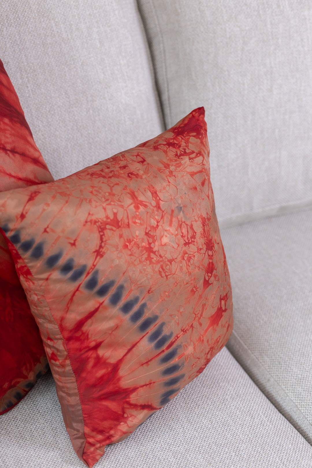 Red Tie Dye Cushion | Pillows