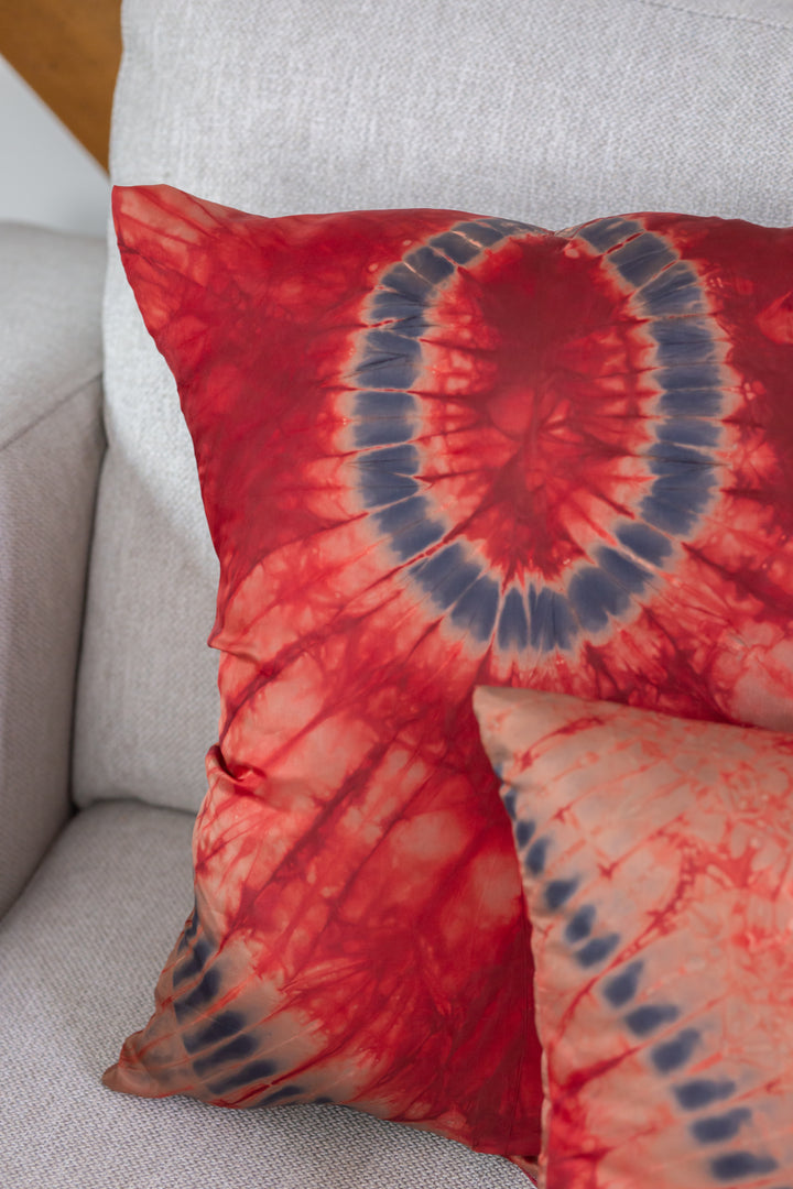 Red Tie Dye Cushion | Pillows