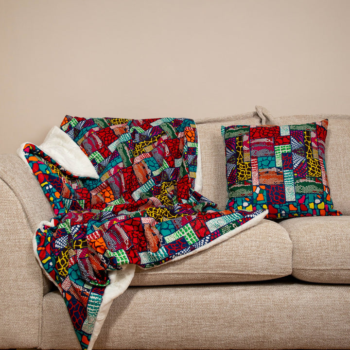 Aboa Printed Patchwork Blanket - LARGE - AKINSANYA FASHION