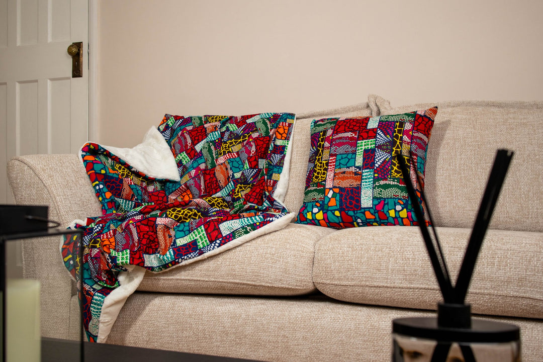 Aboa Printed Patchwork Blanket - LARGE - AKINSANYA FASHION