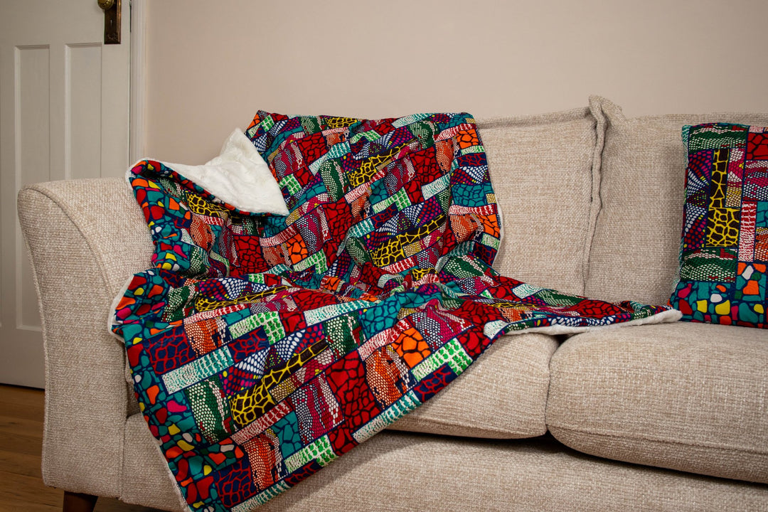 Aboa Printed Patchwork Blanket - MEDIUM - AKINSANYA FASHION