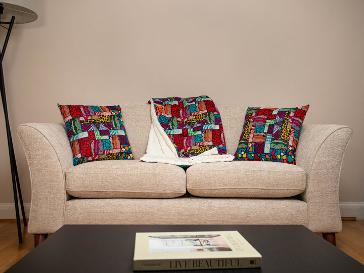 Aboa Printed Patchwork Cushions - AKINSANYA FASHION