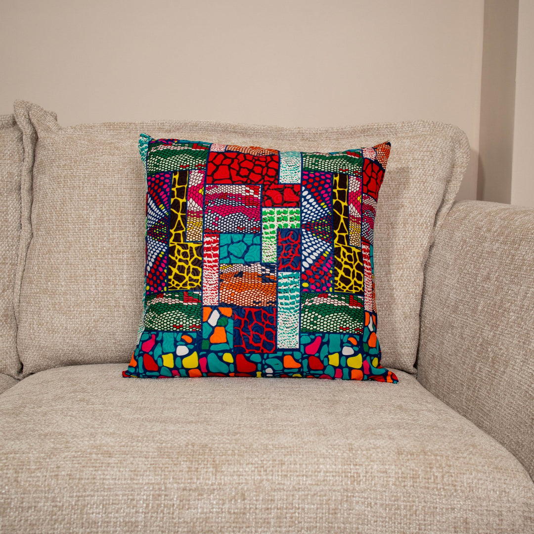 Aboa Printed Patchwork Cushions - AKINSANYA FASHION