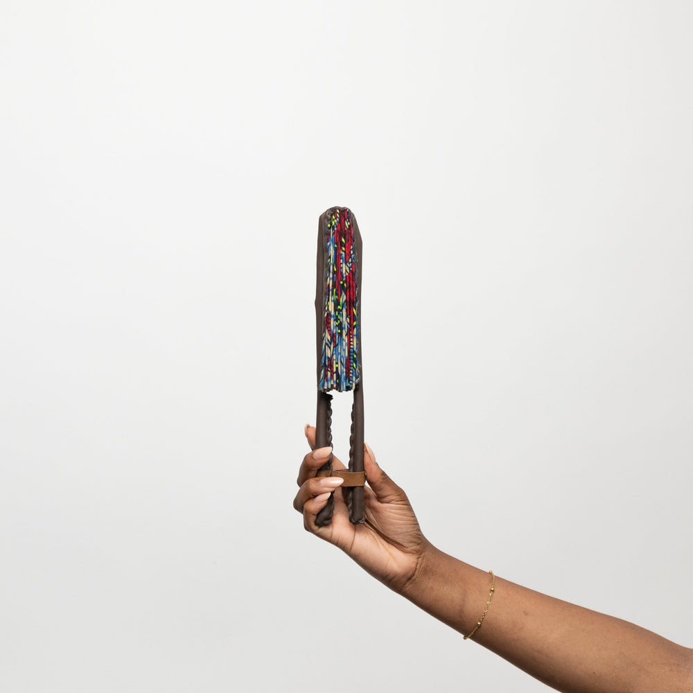 Ankara Hand Fan - Kaleidoscope - AKINSANYA FASHION