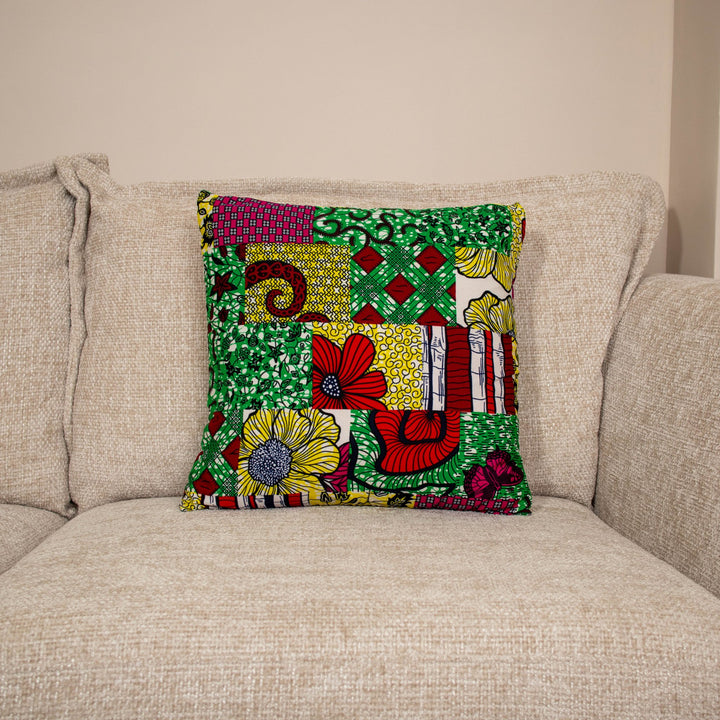 Asase Printed Patchwork Cushions - AKINSANYA FASHION