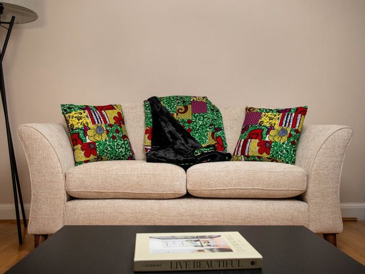 Asase Printed Patchwork Cushions - AKINSANYA FASHION