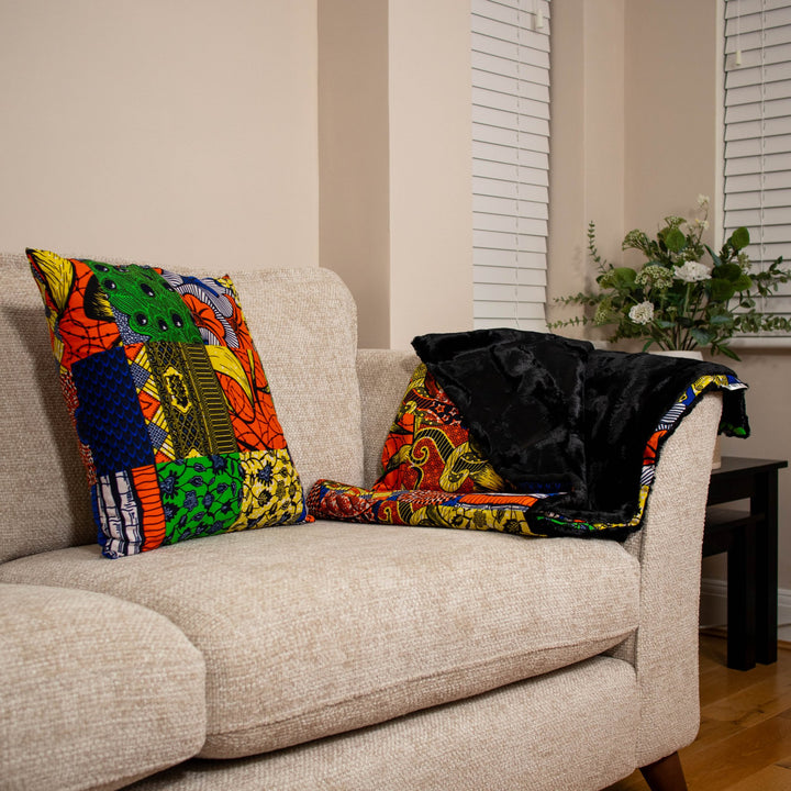 Awia Printed Patchwork Blanket - LARGE - AKINSANYA FASHION