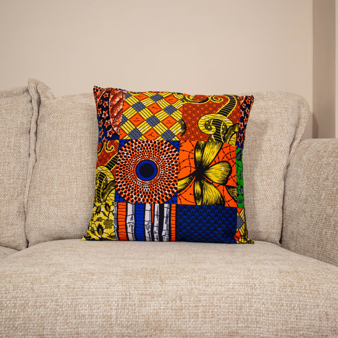 Awia Printed Patchwork Cushions - AKINSANYA FASHION