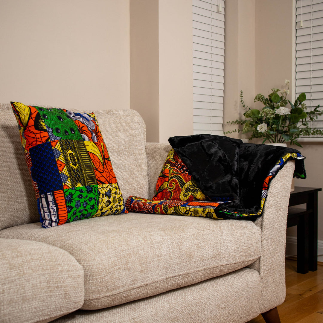 Awia Printed Patchwork Cushions - AKINSANYA FASHION