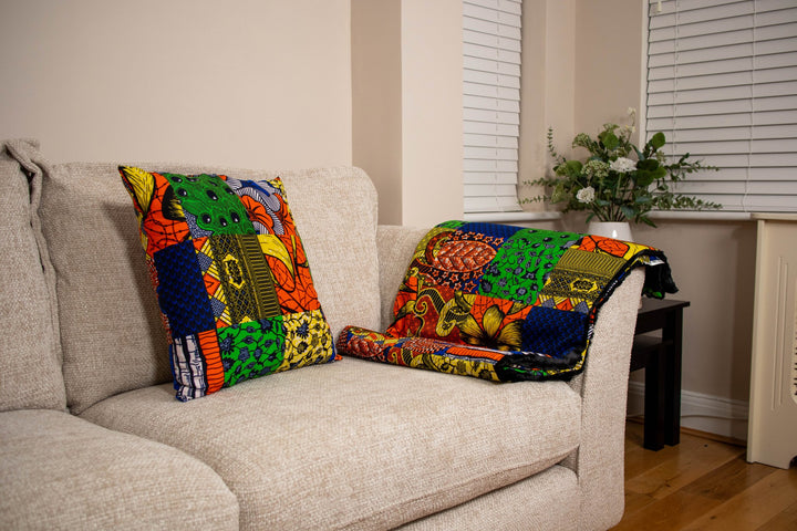 Awia Printed Patchwork Cushions - AKINSANYA FASHION