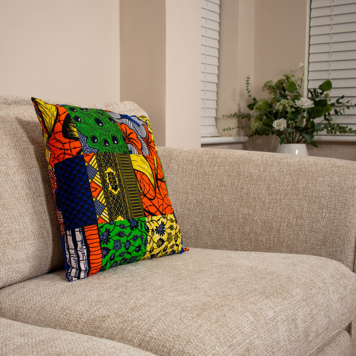 Awia Printed Patchwork Cushions - AKINSANYA FASHION