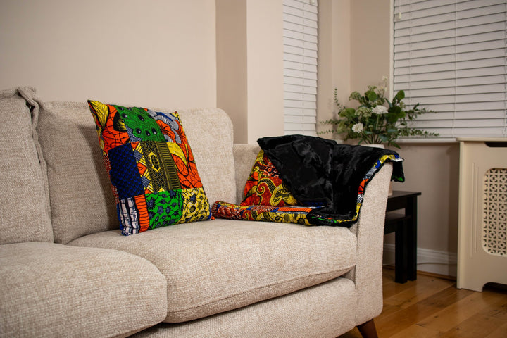 Awia Printed Patchwork Cushions - AKINSANYA FASHION