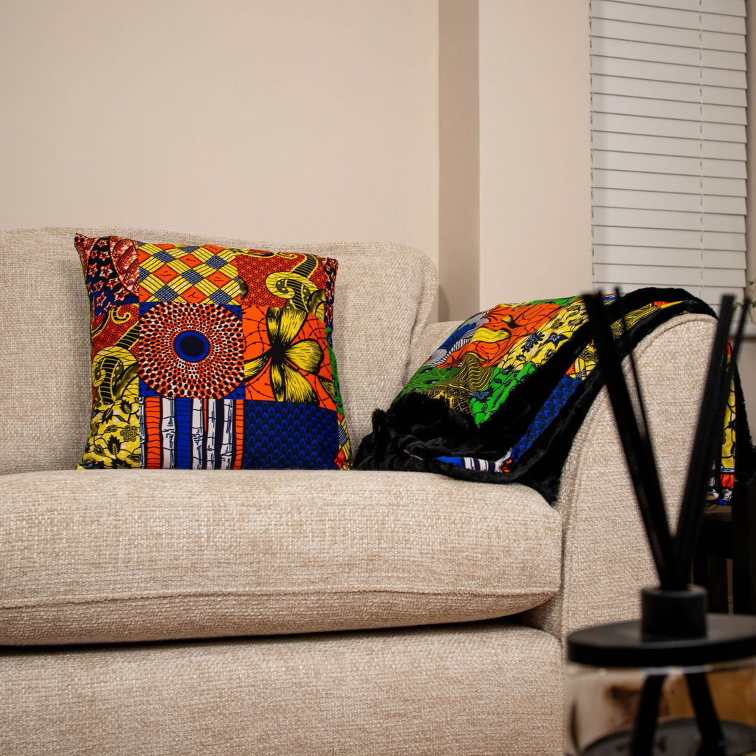 Awia Printed Patchwork Cushions - AKINSANYA FASHION