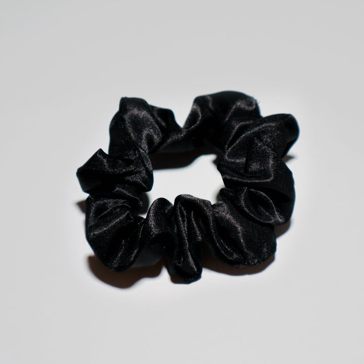 Black Satin Scrunchies - AKINSANYA FASHION