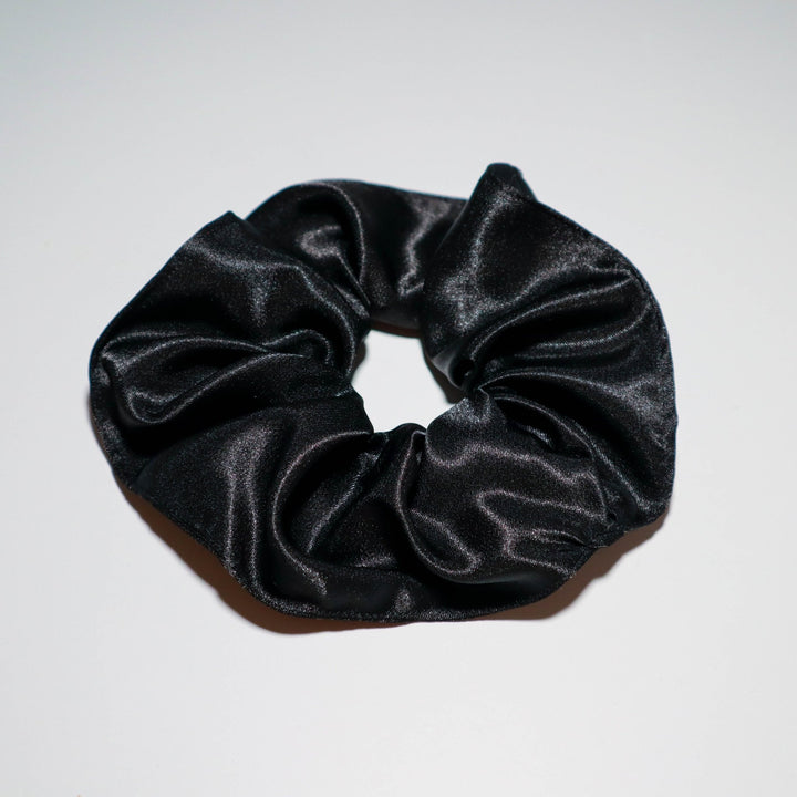 Black Satin Scrunchies - AKINSANYA FASHION