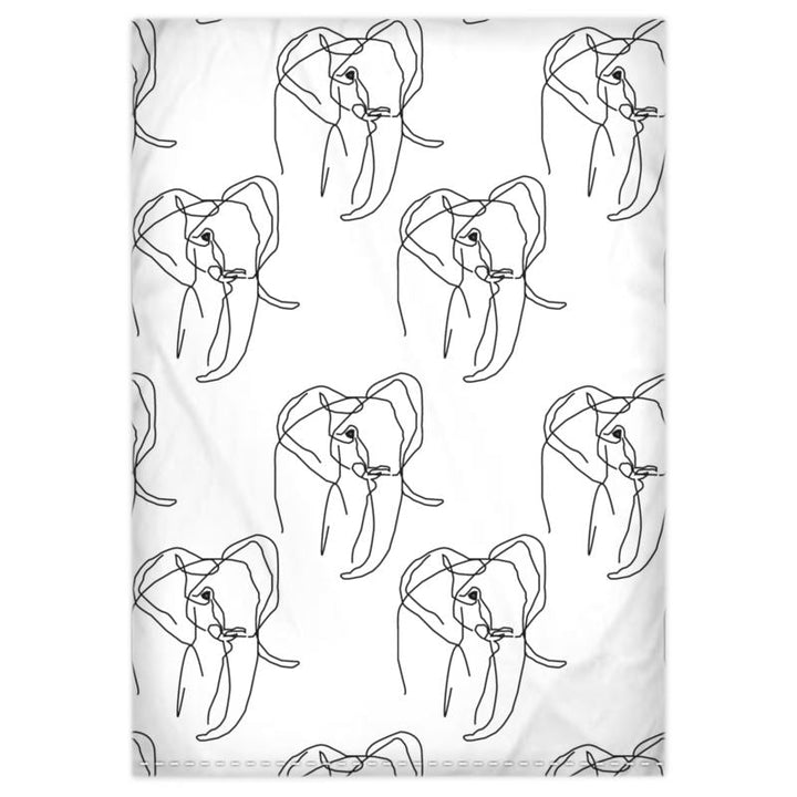 Elephant Duvet set (Black On White) - AKINSANYA FASHION