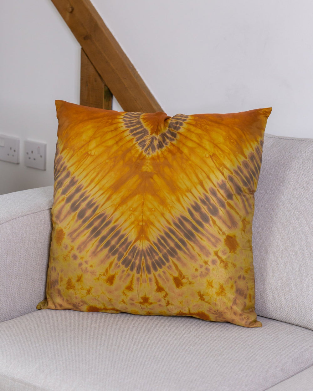 Gold Tie Dye Cushion | Pillows - AKINSANYA FASHION