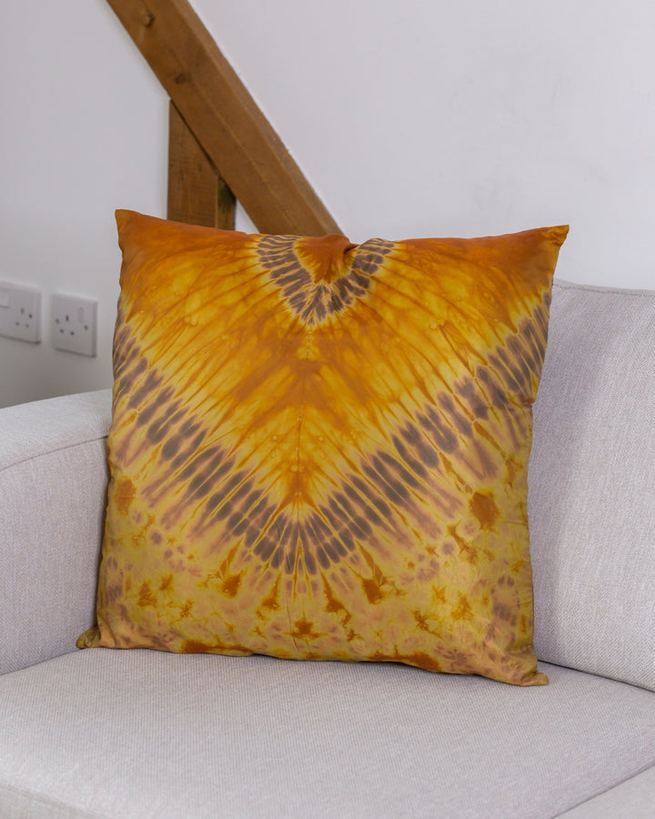 Gold Tie Dye Cushion | Pillows - AKINSANYA FASHION