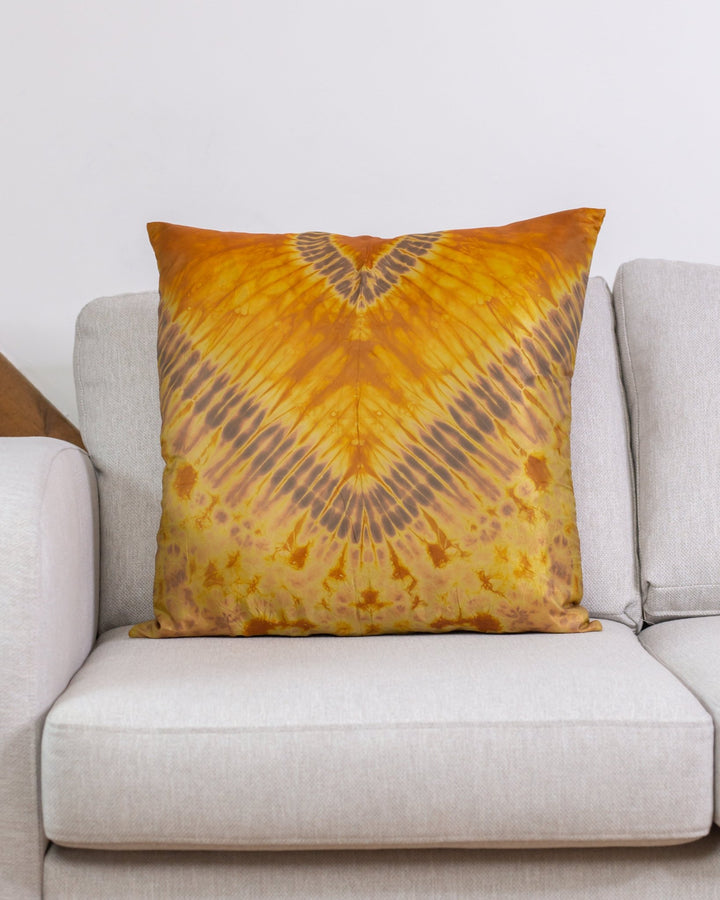 Gold Tie Dye Cushion | Pillows - AKINSANYA FASHION