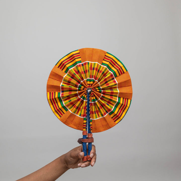 Kente Print Hand Fan - AKINSANYA FASHION