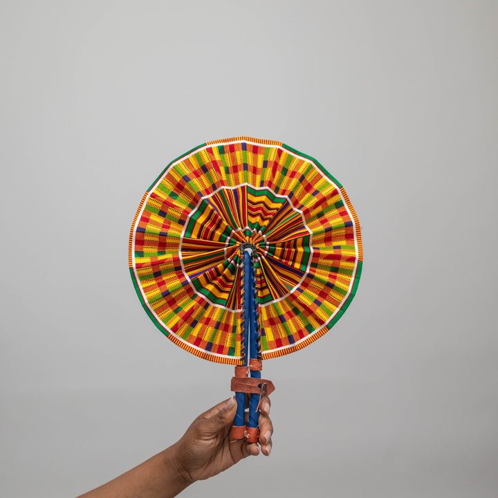 Kente Print Hand Fan - AKINSANYA FASHION