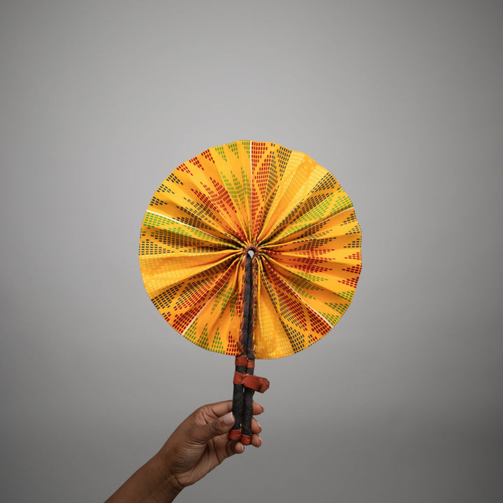 Kente Print Hand Fan - AKINSANYA FASHION