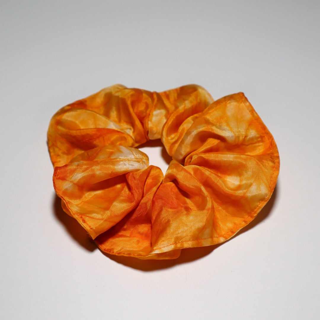 Light Orange Tie Dye Satin Scrunchies - LIMITED - AKINSANYA FASHION