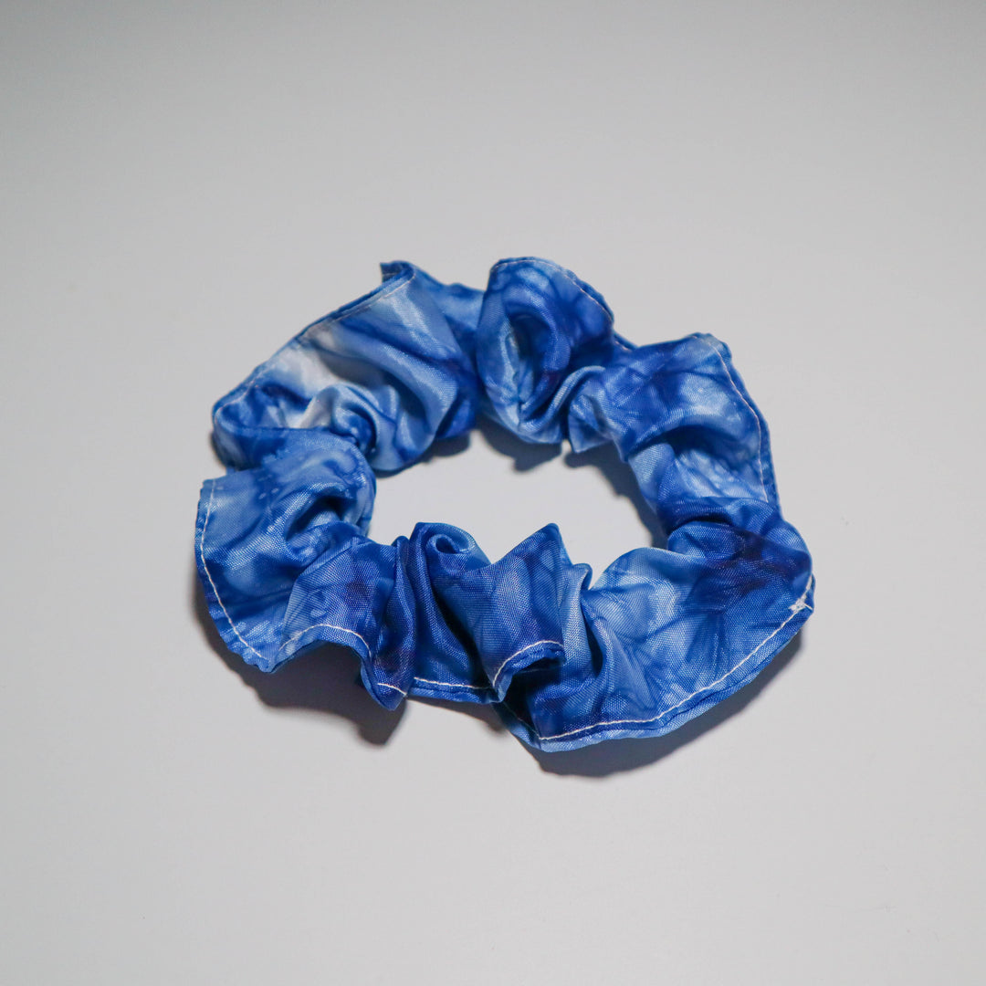 Blue Tie Dye Scrunchies - LIMITED