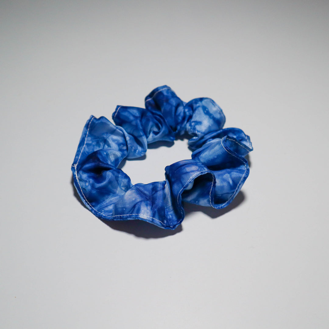 Blue Tie Dye Scrunchies - LIMITED