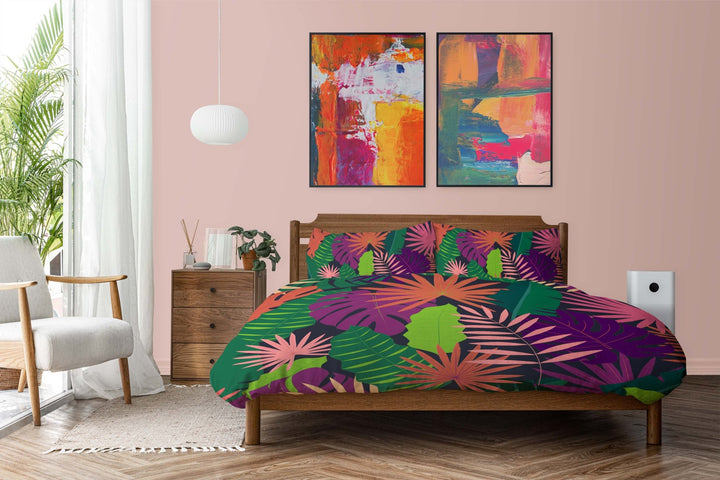 Multi Colour Floral Duvet Set - AKINSANYA FASHION