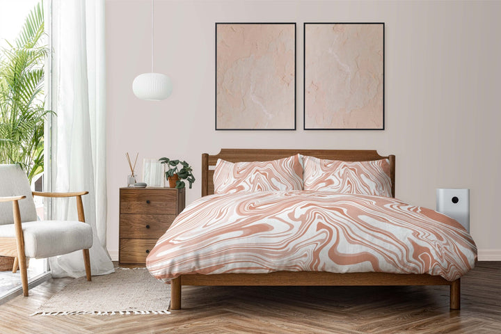 Nude Marble Duvet Set - AKINSANYA FASHION