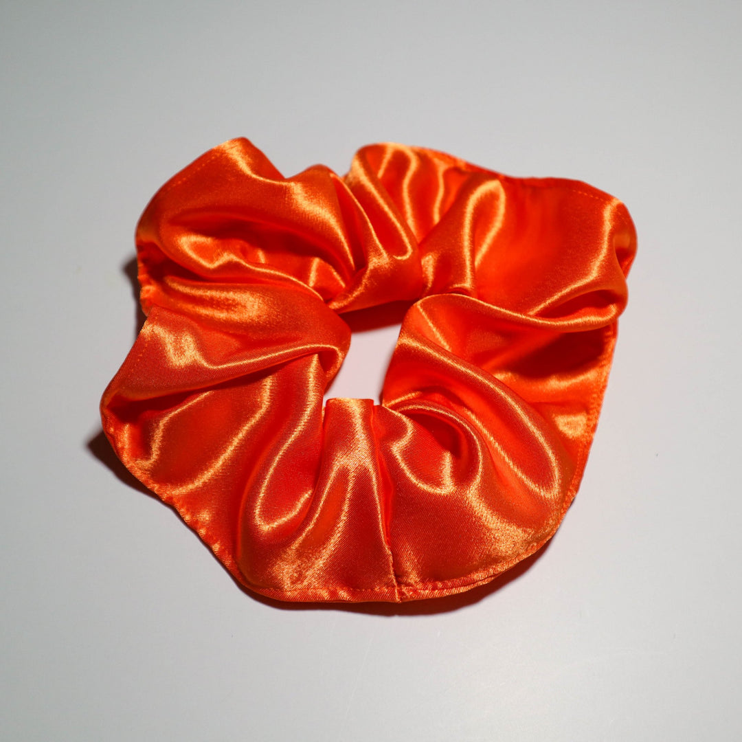 Orange Satin Scrunchies - AKINSANYA FASHION
