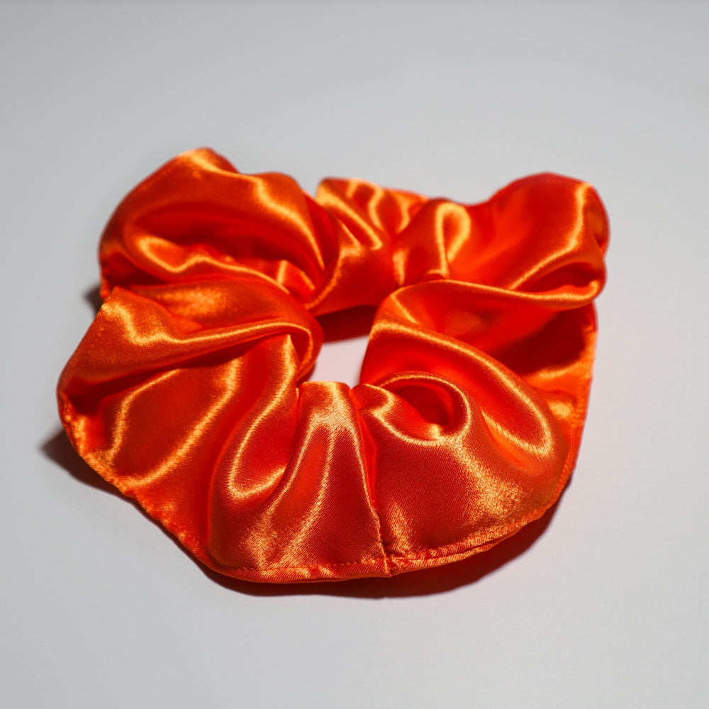 Orange Satin Scrunchies - AKINSANYA FASHION