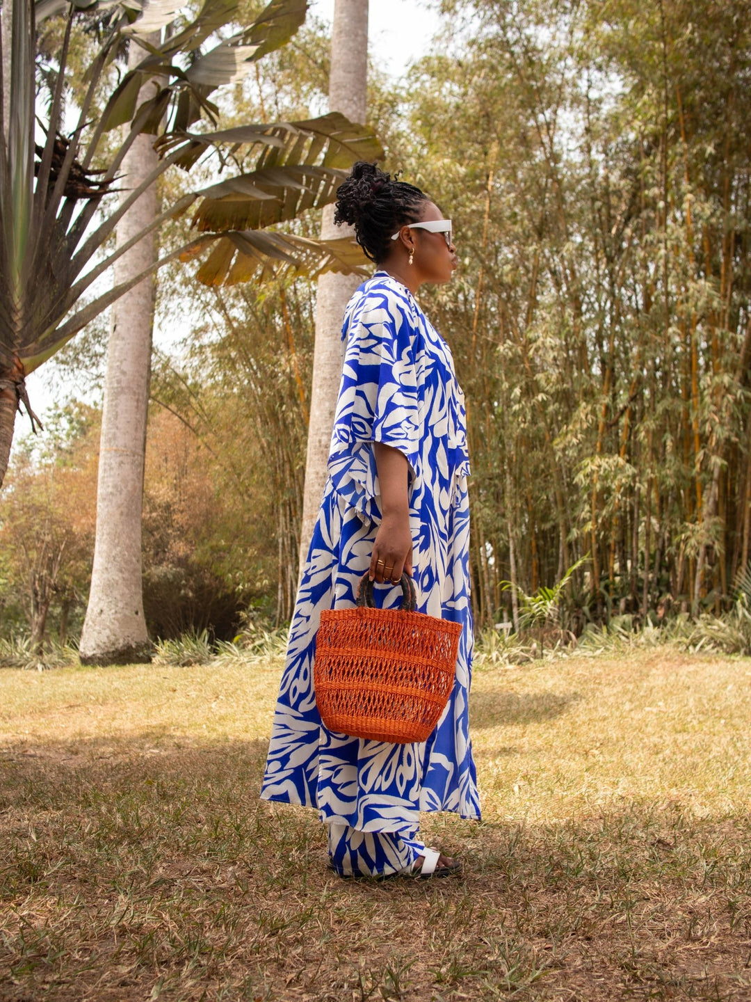 Orange Small Woven Bag - AKINSANYA FASHION