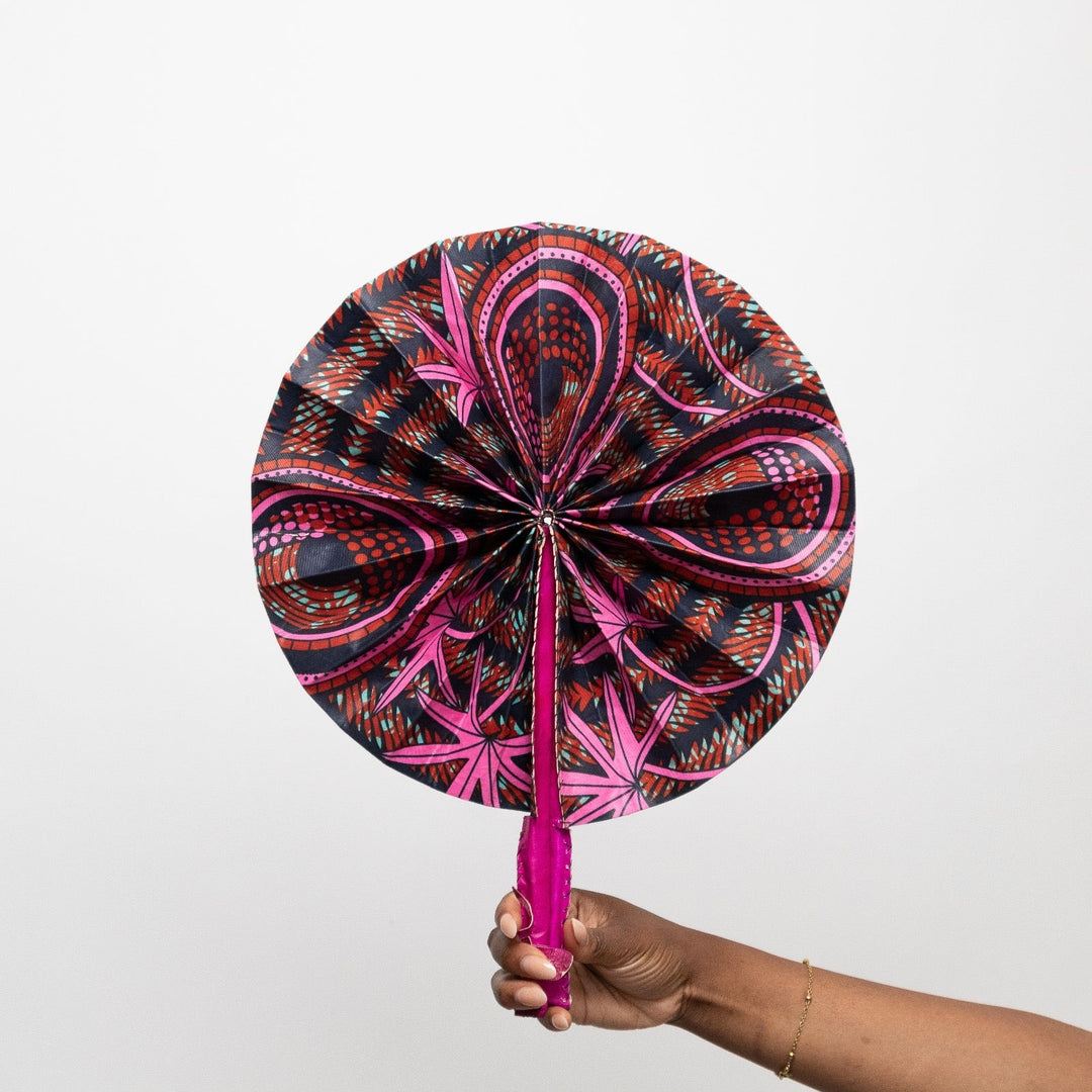 Pink Blossom Hand Fan - AKINSANYA FASHION