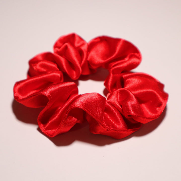 Red Satin Scrunchies - AKINSANYA FASHION