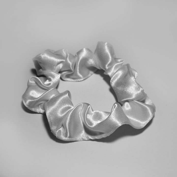 White Satin Scrunchies - AKINSANYA FASHION