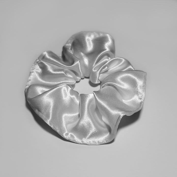 White Satin Scrunchies - AKINSANYA FASHION