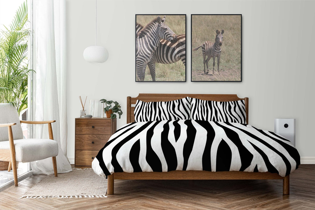 Zebra Stripe Duvet Set - AKINSANYA FASHION