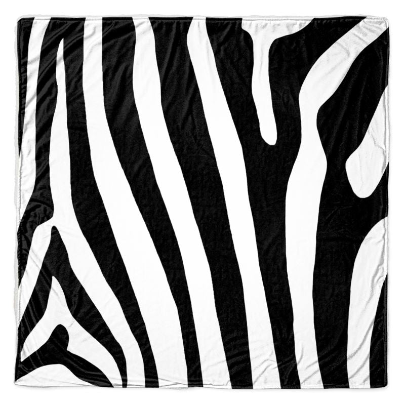 Zebra Stripe Sherpa Throw